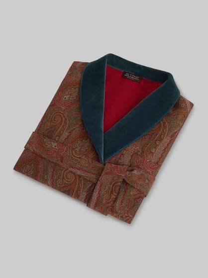 PAISLEY DESIGN DRESSING GOWN
