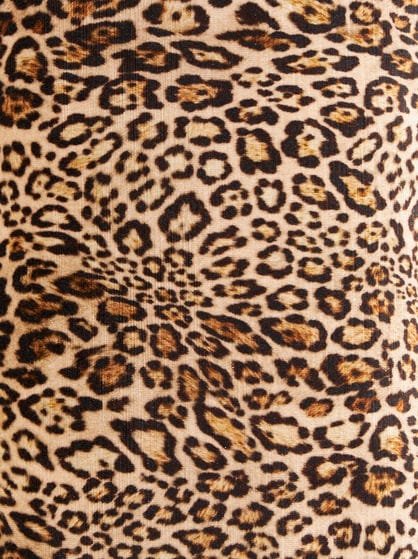 ANIMAL PRINT PRINT CUSHION WITH CONTRASTING BORDERS