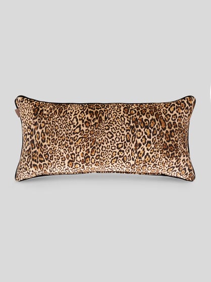 ANIMAL PRINT PRINT CUSHION WITH CONTRASTING BORDERS