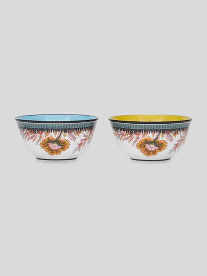 FLORAL PAISLEY RICE BOWL SET