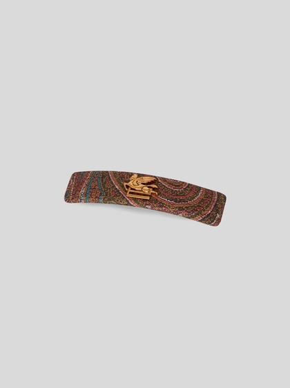 PAISLEY HAIR CLIP WITH PEGASO