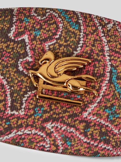 PEGASO 타원형 PAISLEY 헤어클립
