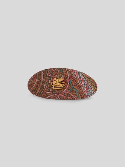 OVAL PAISLEY CLIP WITH PEGASO