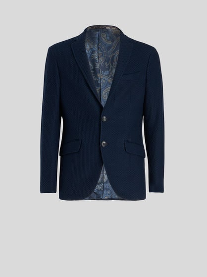 WORKED WEAVE JERSEY JACKET