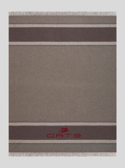 WOOL AND CASHMERE THROW BLANKET