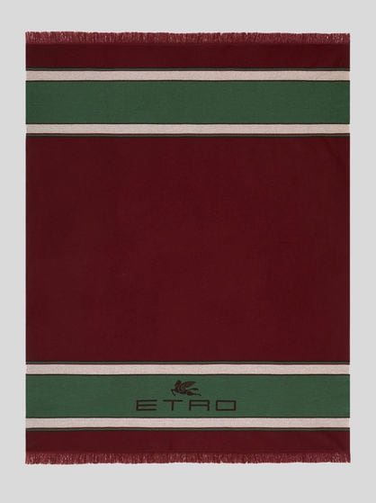 WOOL AND CASHMERE THROW BLANKET