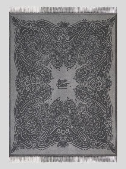 WOOL AND CASHMERE THROW BLANKET