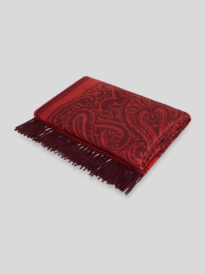 WOOL AND CASHMERE THROW BLANKET