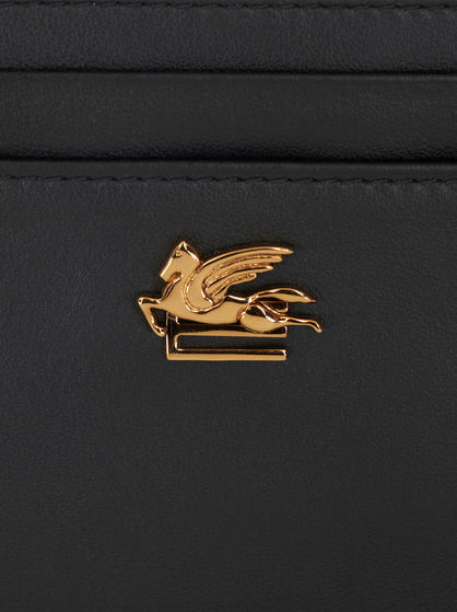 LEATHER CREDIT CARD HOLDER WITH PEGASO