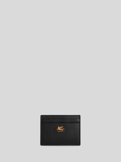 LEATHER CREDIT CARD HOLDER WITH PEGASO