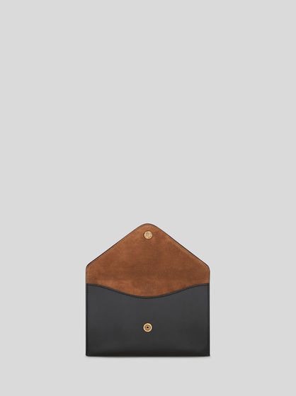 LEATHER CLUTCH BAG WITH PEGASO