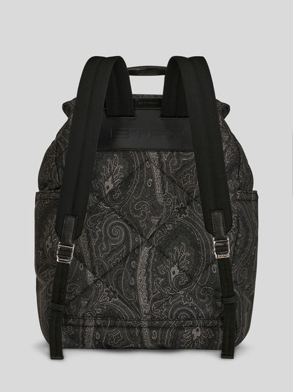 PAISLEY BACKPACK WITH ETRO LOGO AND PEGASO