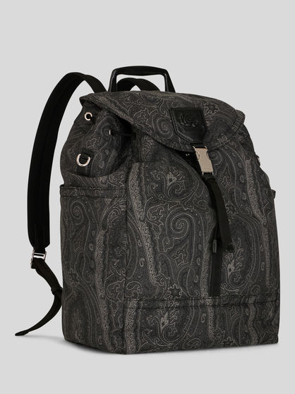 PAISLEY BACKPACK WITH ETRO LOGO AND PEGASO