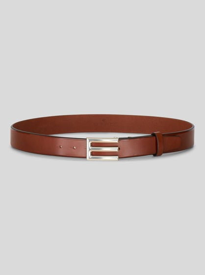 LEATHER BELT WITH ETRO BUCKLE