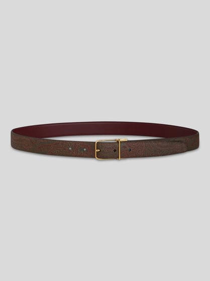 DOUBLE-SIDED LEATHER BELT