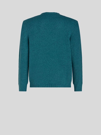 CASHMERE JUMPER WITH LOGO