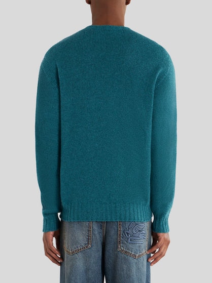 CASHMERE JUMPER WITH LOGO