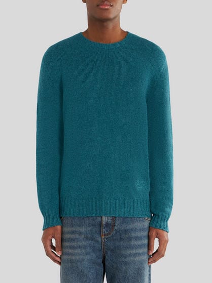 CASHMERE JUMPER WITH LOGO