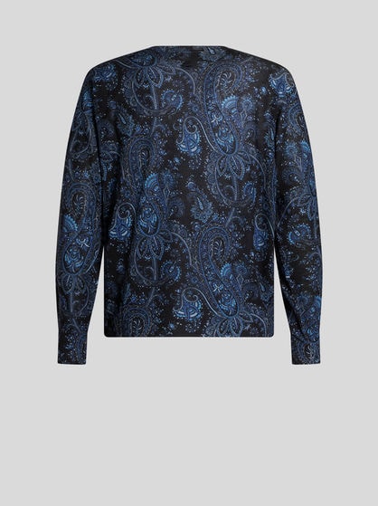 PAISLEY SILK AND CASHMERE JUMPER