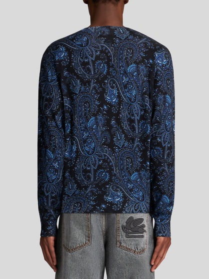 PAISLEY SILK AND CASHMERE JUMPER