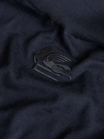 HIGH NECK JUMPER WITH LOGO ON REAR