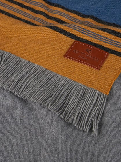 WOOL AND CASHMERE THROW BLANKET