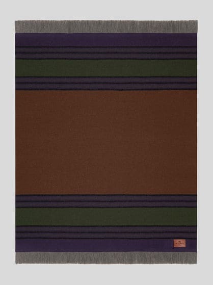 WOOL AND CASHMERE THROW BLANKET
