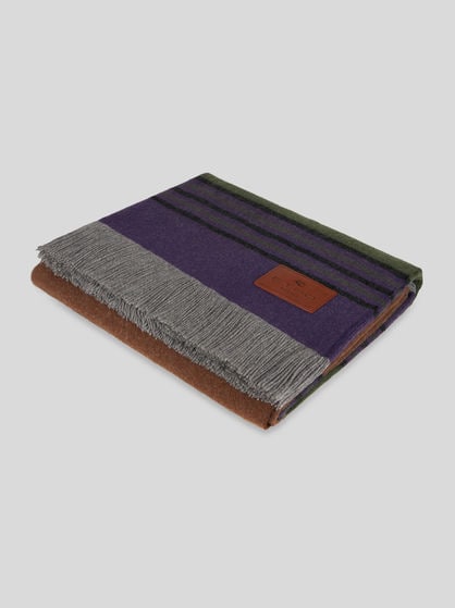 WOOL AND CASHMERE THROW BLANKET