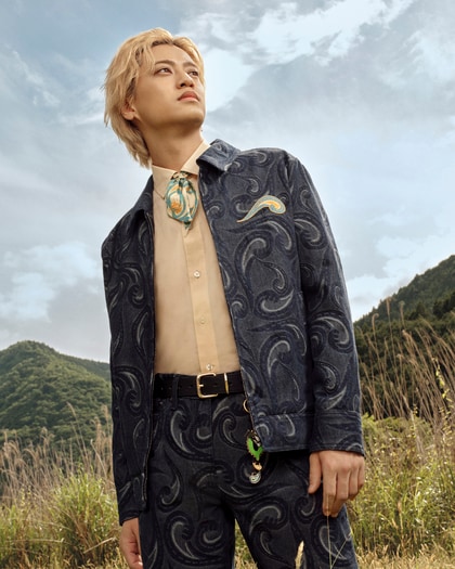 Brand ambassador Kaito Takahashi wearing Etro