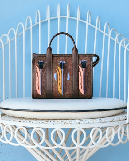 Etro Arnica bag of Etro x Agostino Iacurci collaboration