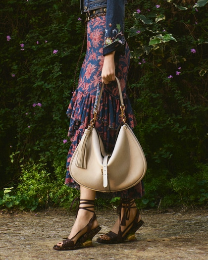 Etro leather pony bag