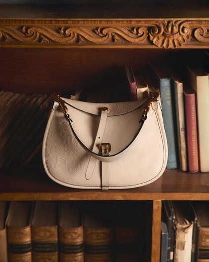 Etro Pony Bag in white leather