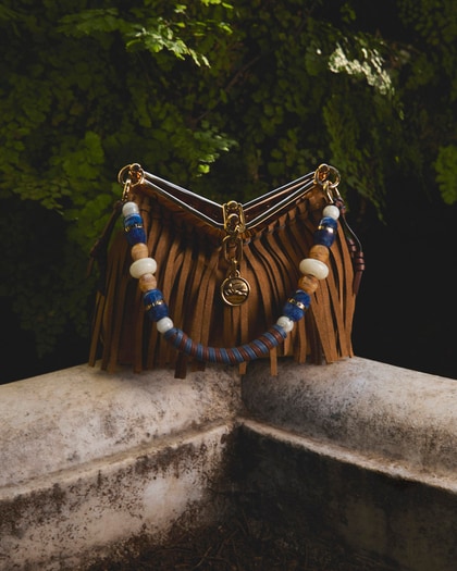 Etro Vela bag with fringes and with Etro handle