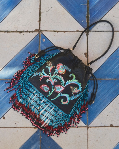 Etro Kalispera bag in blue of Runway Collection