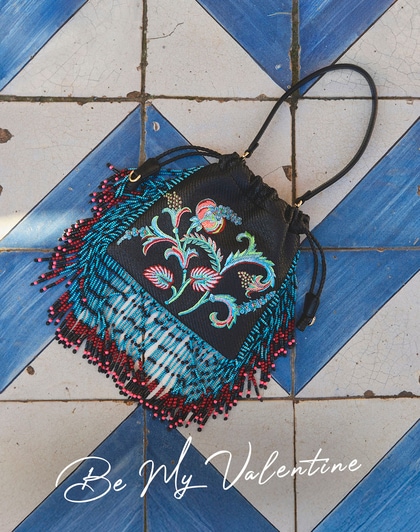 Etro Kalispera bag with text "Be my Valentine"