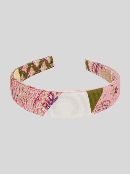 HEADBAND WITH PATCHWORK EFFECT