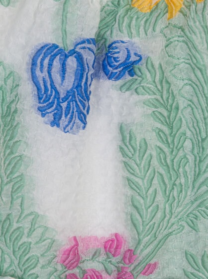FIL COUPÉ DRESS WITH FLORAL MOTIF