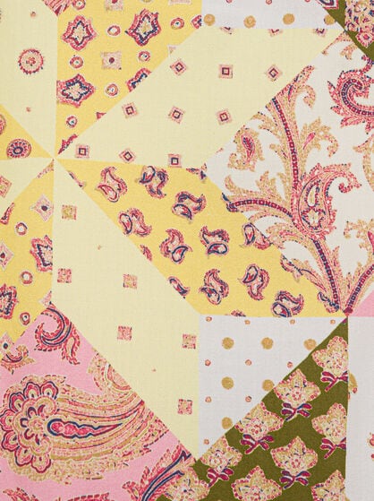 PATCHWORK COTTON DRESS