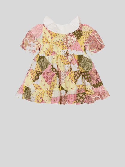 PATCHWORK COTTON DRESS