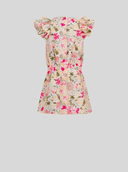 DRESS WITH FLORAL EMBROIDERY