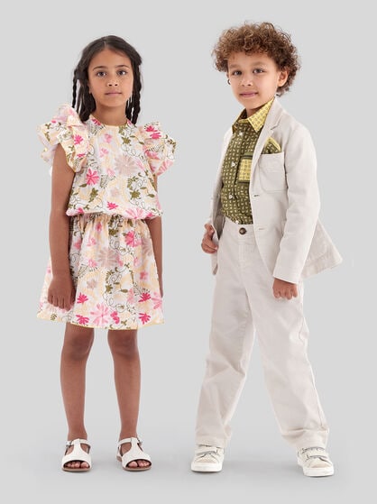 DRESS WITH FLORAL EMBROIDERY