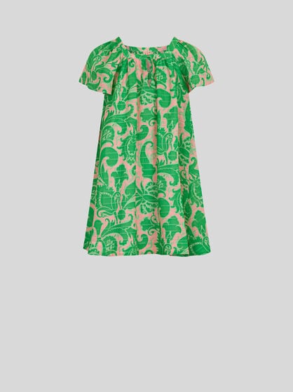 PRINTED MUSLIN DRESS