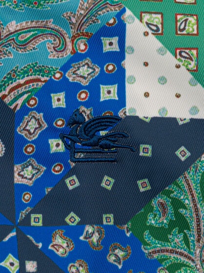 JACKET WITH PATCHWORK EFFECT AND PEGASO