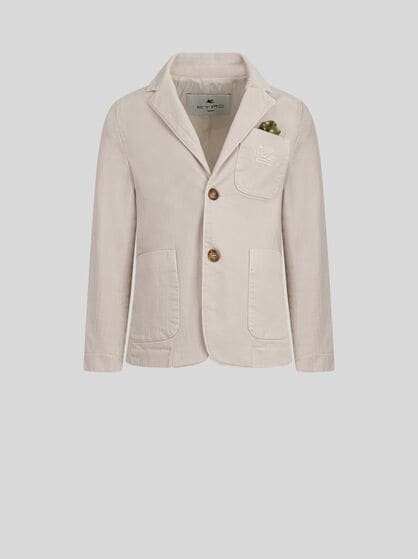 TAILORED JACKET WITH MATCHING POCKET SQUARE