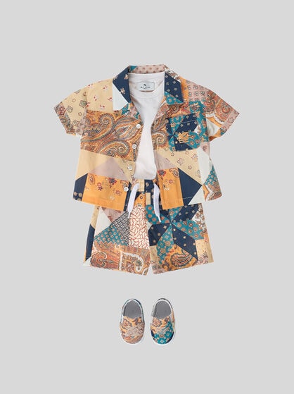 PATCHWORK COTTON SHIRT