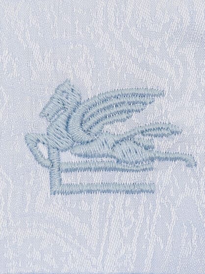 PAISLEY JACQUARD SHIRT WITH RUFFLES