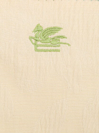 SLEEVELESS TOP WITH PEGASO EMBROIDERY