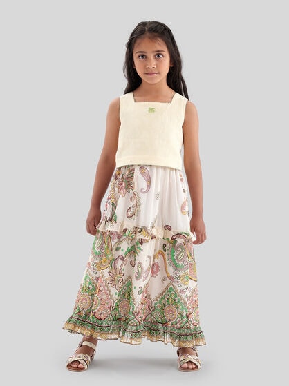 SLEEVELESS TOP WITH PEGASO EMBROIDERY