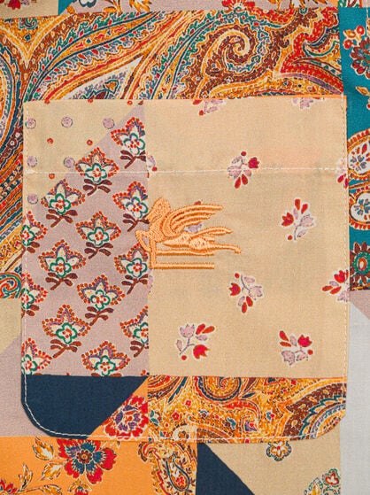 PATCHWORK COTTON SHIRT