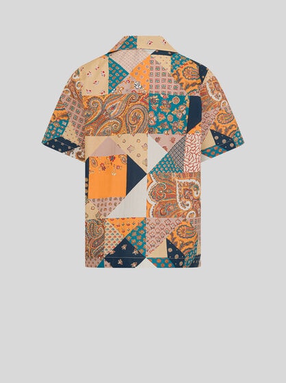 PATCHWORK COTTON SHIRT